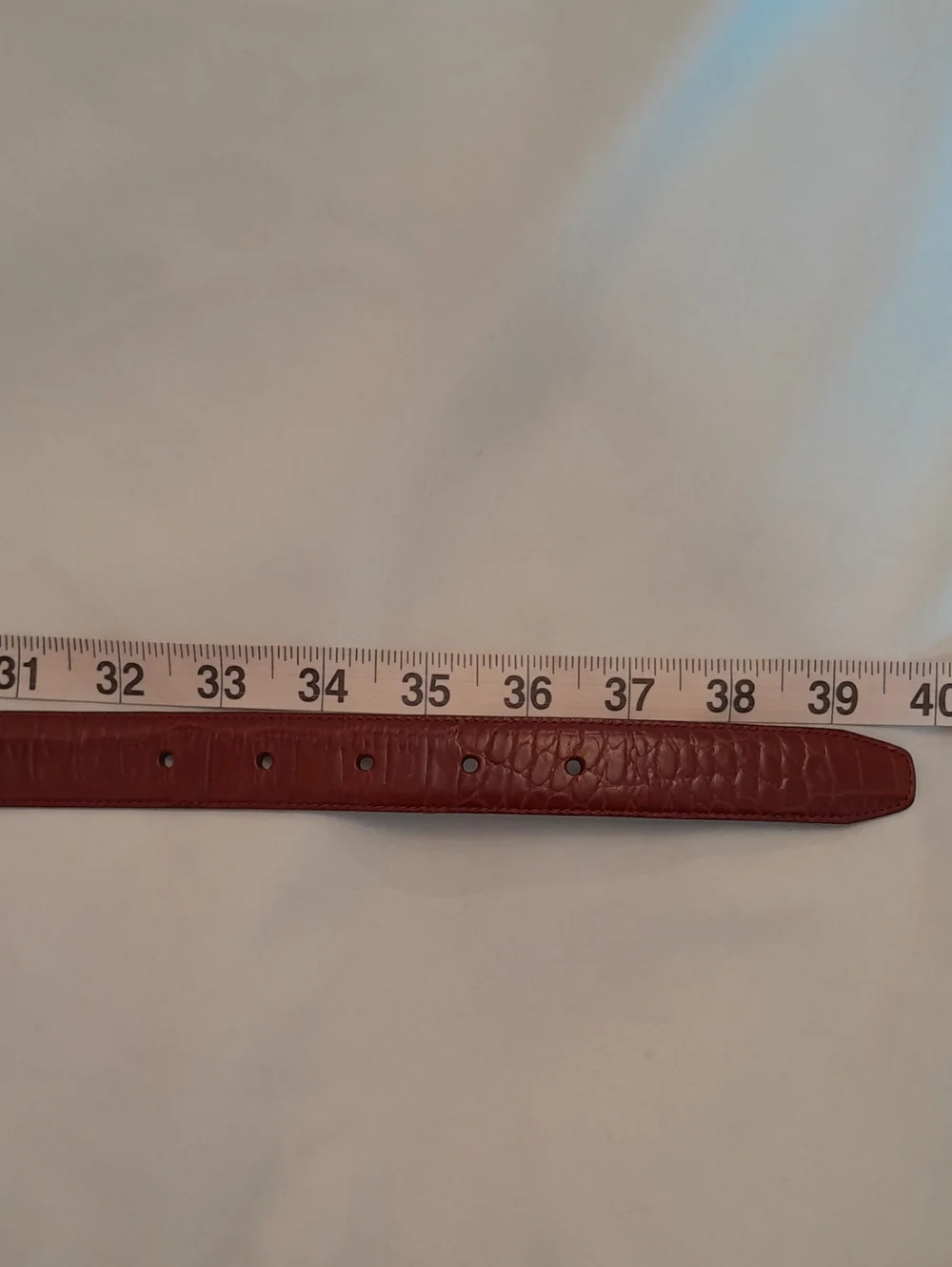 Ralph Lauren Leather Belt - Maroon, XL